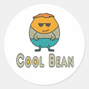 Sticker Rond Cool Bean