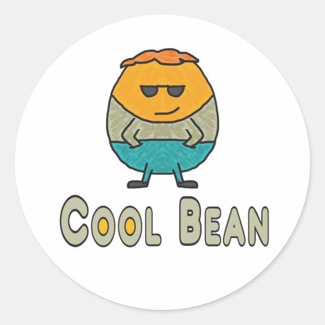 Sticker Rond Cool Bean (Devant)