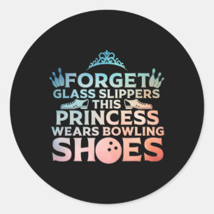 Sticker Rond Cool Bowling Art Pour Femmes Filles Bowler Cible