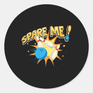 Sticker Rond Cool Bowling Nouveauté Pour Hommes Femmes Bowling