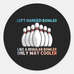 Sticker Rond Cool Bowling Pour Hommes Femmes Bowling Team Sport