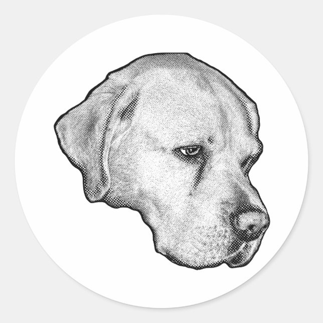 Sticker Rond Cool breath outline (Devant)