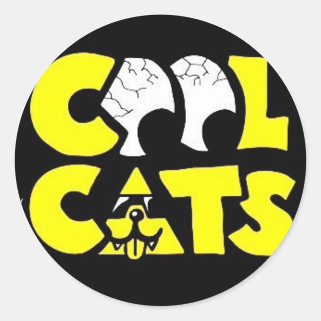 Sticker Rond cool-chats-x (Devant)