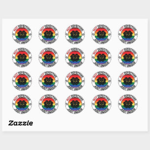 Sticker Rond Cool Colorful Celebrate Neurodiversity citation bl