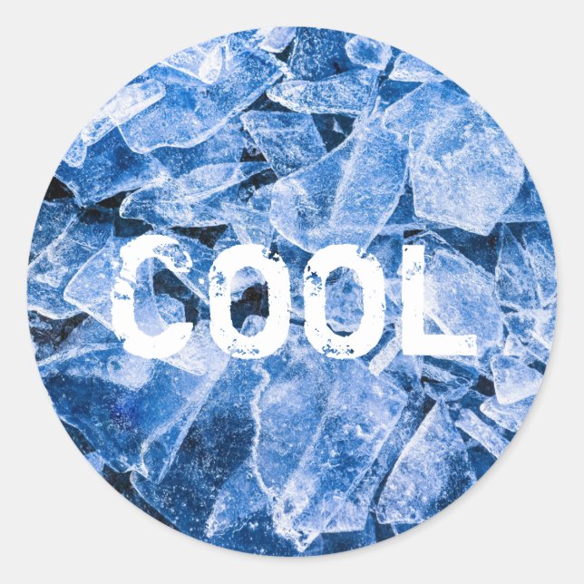 Sticker Rond Cool de glace (Devant)