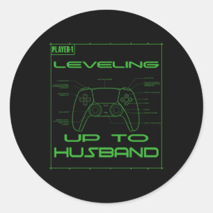 Sticker Rond Cool Futur Mari Pour Hommes Garçons Groom Pour Êtr