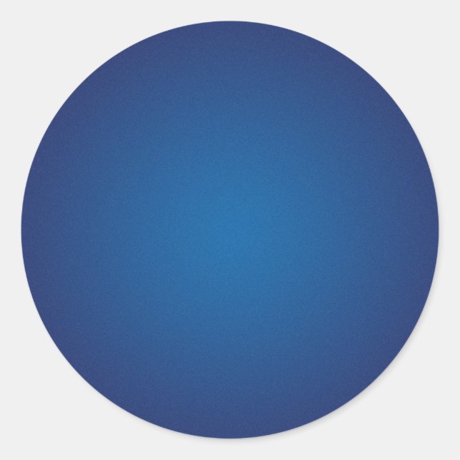 Sticker Rond Cool Grainy Deep Blue Vignette (Devant)