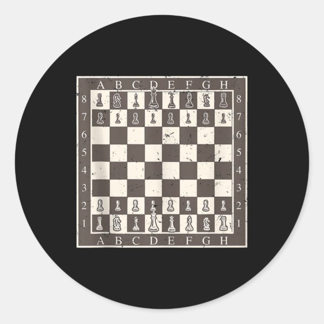 Sticker Rond Cool Jeu d'échecs Halloween Costume drôle Lazy (Devant)