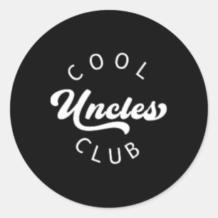 Sticker Rond Cool officiel Uncles Club Vintage Chemise Gras