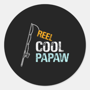 Sticker Rond Cool Papaw Cadeau Pour Grand-Père De Grandgirl