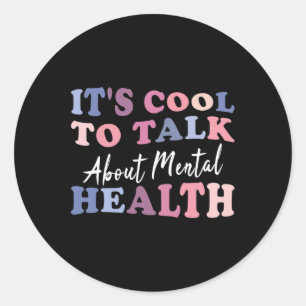 Sticker Rond Cool Pour Parler De Sensibilisation À La Santé Men