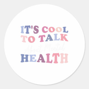 Sticker Rond Cool Pour Parler De Sensibilisation À La Santé Men