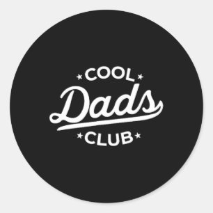 Sticker Rond Cool rétro Dads Club Funny Papa Pocket Fête des pè
