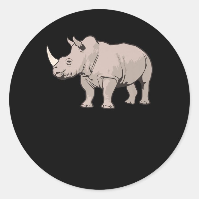 Sticker Rond Cool Rhino Premium (Devant)
