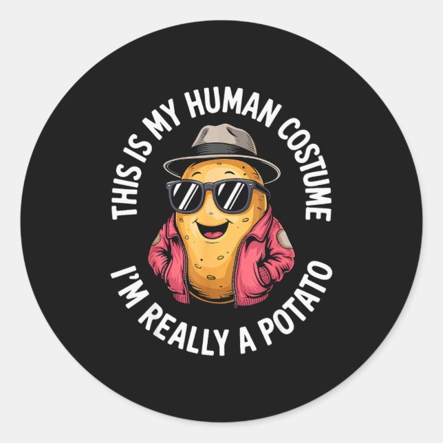 Sticker Rond Cool Tato Novelty For Men Women Tato Gag Tato Love (Devant)