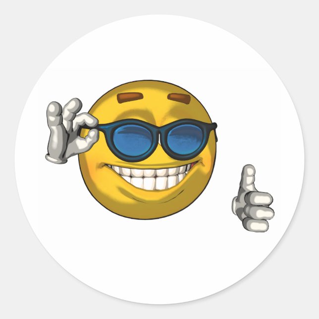 Sticker Rond Cool - toon (Devant)