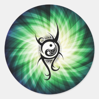 Sticker Rond Cool Yin Yang
