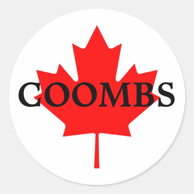 STICKER ROND COOMBS (Devant)