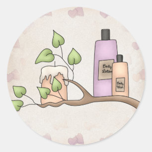 Sticker Rond Coordination des scellés d'enveloppe de Fête des m