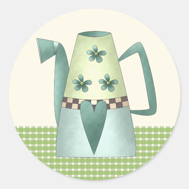 Sticker Rond Coordination des scellés d'enveloppe de Fête des m (Devant)