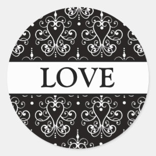 Sticker Rond Coordination des scellés d'enveloppe de lustre car