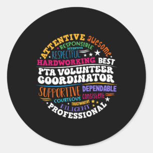 Sticker Rond Coordonnateur de bénévoles de l'Association des pa