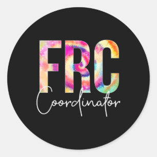 Sticker Rond Coordonnateur Frc Tie Dye Retour à l'école Femmes