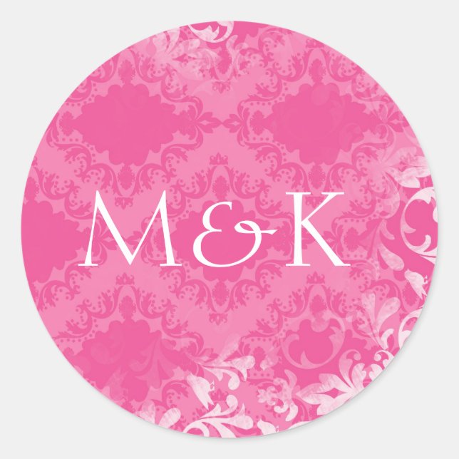 Sticker Rond Coordonner les joints d'enveloppe {Petal Pink} (Devant)