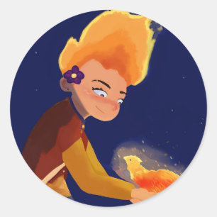 Sticker Rond Copain inattendu
