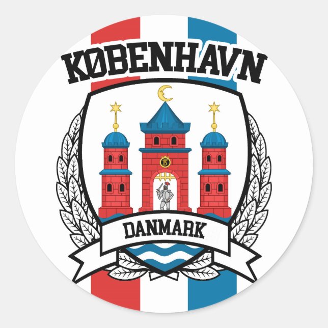 Sticker Rond Copenhague (Devant)