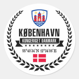 Sticker Rond Copenhague