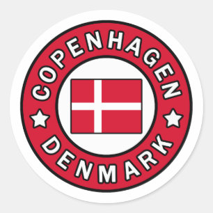 Sticker Rond Copenhague Danemark