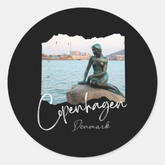 Sticker Rond Copenhague Danemark