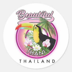 Sticker Rond Copie de Beautiful Thani Thaïlande
