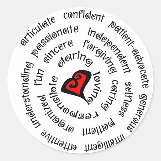 Sticker Rond copie de l'infirmière cardiaque (Devant)