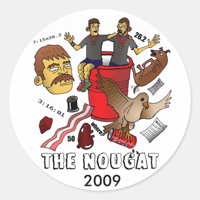 Sticker Rond copie de nougat12, LE NOUGAT, 2009 (Devant)