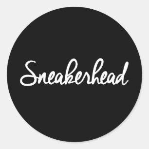 Sticker Rond Copie de slogan de Sneakerhead
