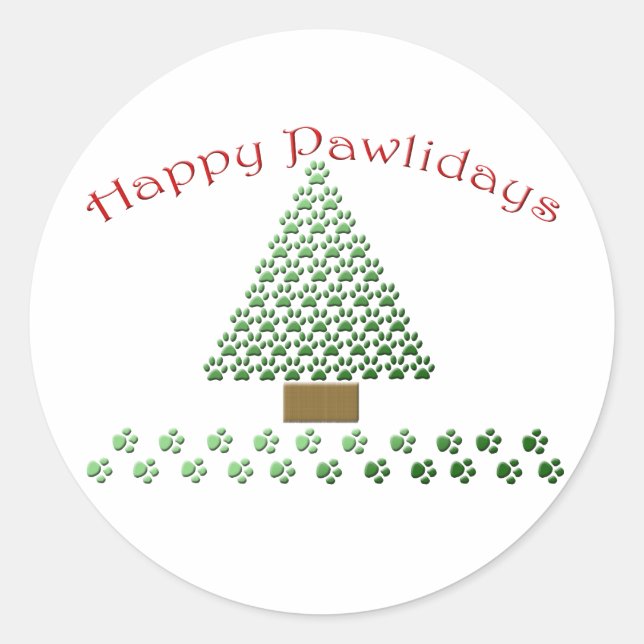 Sticker Rond copie heureuse de pawlidays1 (Devant)
