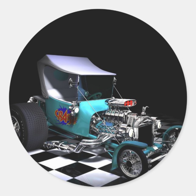 Sticker Rond Copie HotRod (Devant)