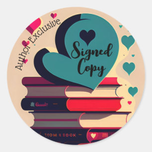 Sticker Rond Copie signée exclusive de l'auteur