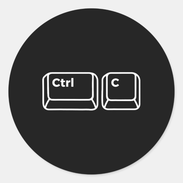 Sticker Rond Copier Et Coller Papa Chemise Correspondante Père  (Devant)