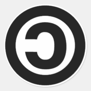 STICKER ROND COPYLEFT