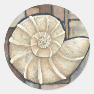 Sticker Rond Coque d'Abalone