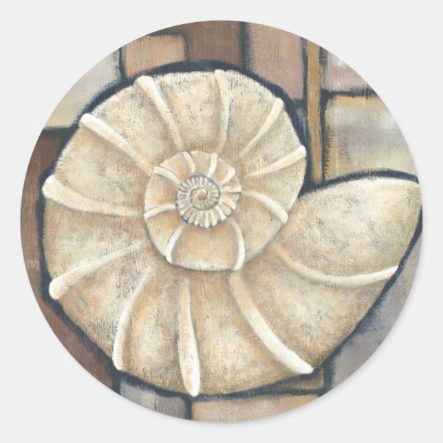 Sticker Rond Coque d'Abalone (Devant)