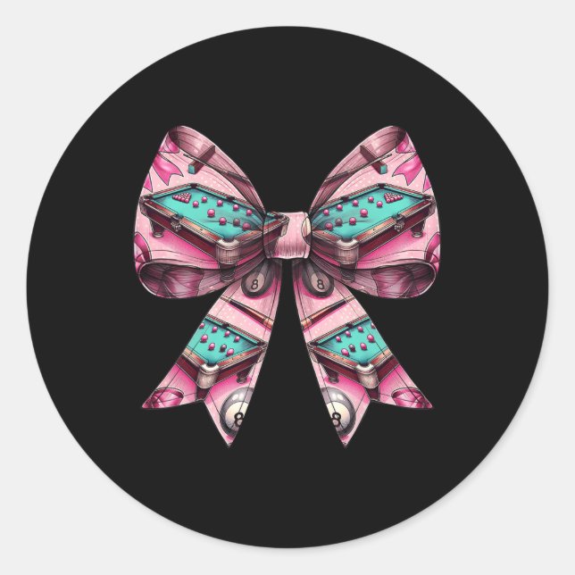 Sticker Rond Coquette Billard billard billard billard billard t (Devant)