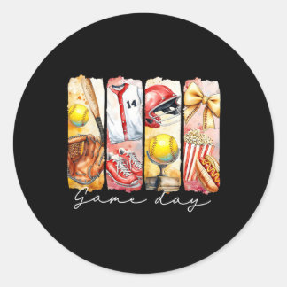 Sticker Rond Coquette Bow Jour Vendre Softll Heart Love Maman L