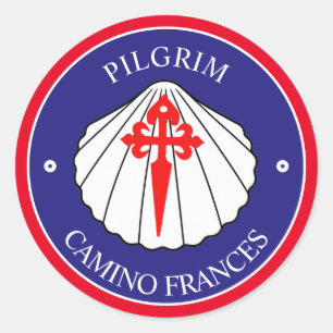 Sticker Rond Coquille de St Jacques chemin francais
