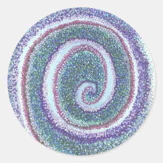 STICKER ROND "COQUILLE SPIRALE"