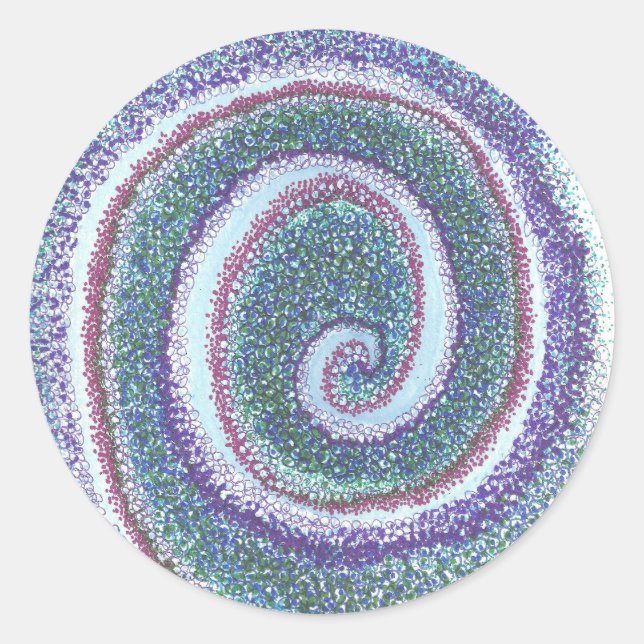 STICKER ROND "COQUILLE SPIRALE" (Devant)