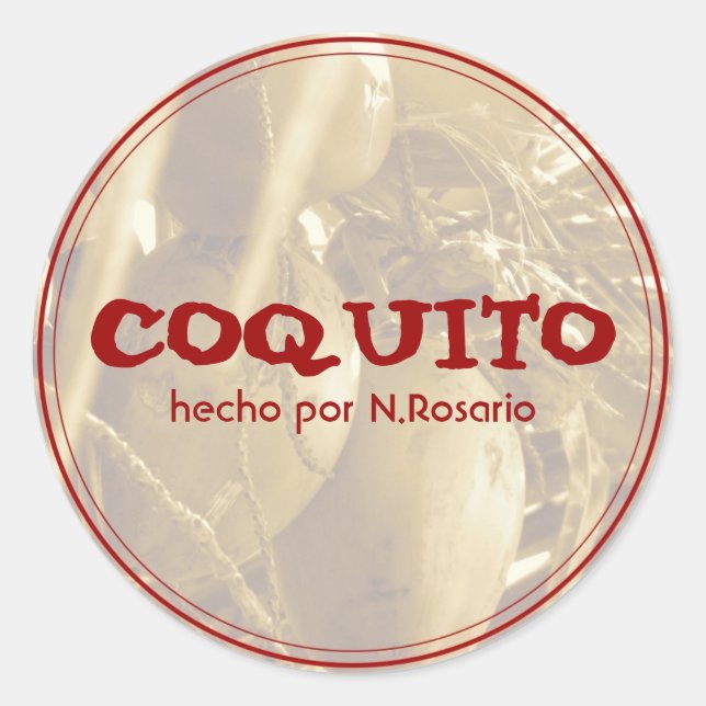 Sticker Rond Coquito (Devant)